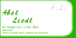 abel liedl business card