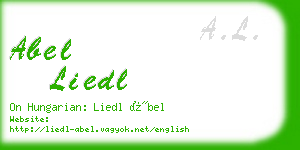 abel liedl business card